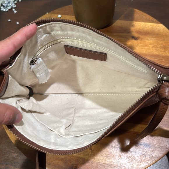 FRYE Charlene Embroidered Crossbody Bag in Cognac - Picture 8 of 12